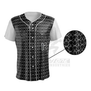 Minimal Design Pro Cut Baseball Jersey Uniforme transpirable para jugadores de liga competitiva Estilo de conjunto - Product Image 5