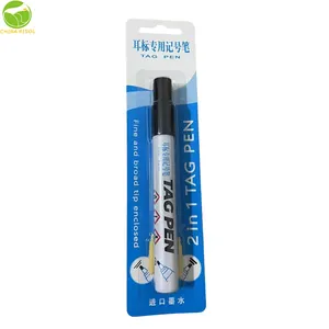 china supplier good feedback black color ear tag mark marker pen for faming