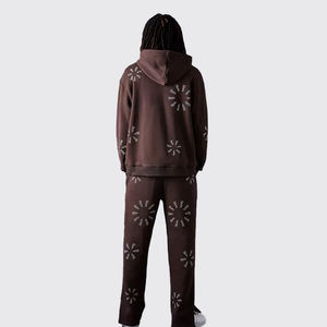 <b>Zip</b> <b>up</b> and Sweatpants Set Men's <b>Zip</b> <b>up</b> <b>Hoodie</b> Tracksuits With Premium Quality Screen Printing and Heavyweight Cotton Fleece Set - Product Image 2