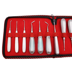 Kit de 13 Instrumentos Dentales, Extractor de Dientes con Mango Hexagonal Curvo, Elevador Dental Manual de Acero Inoxidable Alemán para Adultos - Product Image 6