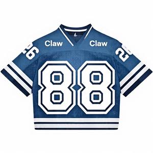 เสื้อเจอร์ซีย์ฟุตบอลอเมริกันแบบคลาสสิกเสื้อฟุตบอลสตรีทระบายอากาศได้ดีเสื้อทีม - Product Image 5