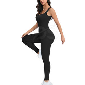 Mono de Yoga de Cintura Alta para Mujer, Transpirable, de Punto, Ecológico, Moderno, de Material Suave, Informal, para Usar en la Calle - Product Image 4
