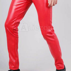 ขายกางเกงหนังผู้ชายวัสดุทนทานกางเกงหนังน้ำหนักเบา - Product Image 6