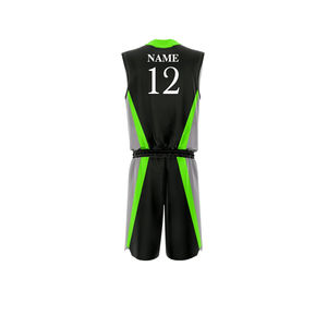 Uniformes de Baloncesto Personalizados Unisex para Adultos, Transpirables, de Color Sólido, 100% Poliéster, Último Diseño, Impresión de Logotipo, Tallas Grandes, MOQ Bajo - Product Image 3