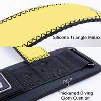 Sangles de poignet réglables pour la musculation, durables, antidérapantes, en silicone à pois, logo personnalisé, légères, support de poignet pour l'entraînement