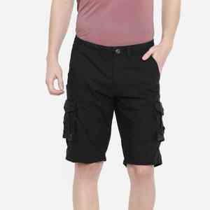 Shorts cargo en coton pour hommes, multi-poches, décontractés, pour l'été, longueur mi-cuisse, logo personnalisé - Product Image 6
