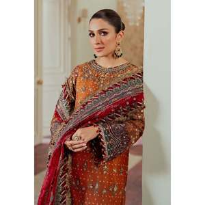 Conjunto de Traje de Mujer con Bordado en Tela de Red CH13-01 Cosido - Product Image 6