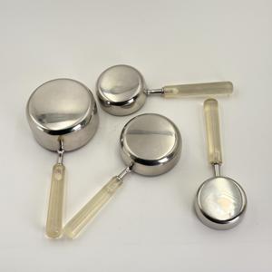 Cuchara Medidora de Granos de Café de Acero Inoxidable 202 con Mango de Resina Transparente, Herramienta de Medición Especial en Gramos para Camping, MOQ 10 Piezas - Product Image 5