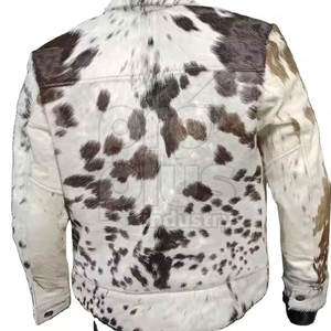 Chaqueta de Cuero Vacuno Casual de Invierno para Hombre, Diseño con Cremallera Frontal, Cuero Genuino Duradero, Ecológico, Transpirable y de Secado Rápido - Product Image 2