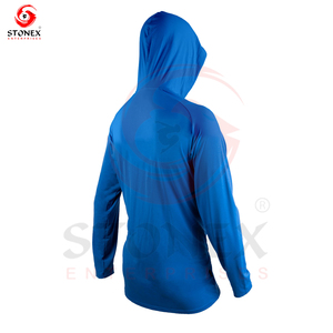 เสื้อฮู้ดตกปลาพิมพ์โลโก้ตามสั่ง สีตามสั่ง ระบายอากาศได้ดี สำหรับผู้ชาย - Product Image 3