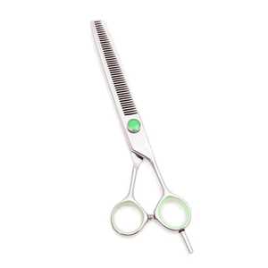 Juego de Tijeras de Peluquería Profesionales de Acero Inoxidable para Cortar y Entresacar, para Uso en Casa o Salón, Tijeras de Peluquería Rectas y Afiladas con Estuche de Cuero - Product Image 3