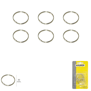 Anilla Portachiavi O/ 30 mm (Blister 6 pezzi) - Product Image 1