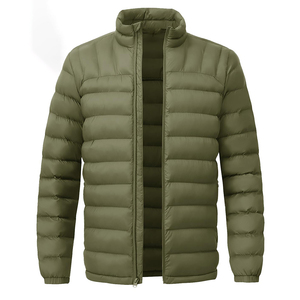 Producto de invierno personalizado chaquetas de hombre nueva venta al por mayor de talla grande transpirable de manga larga chaqueta acolchada para los hombres - Product Image 1
