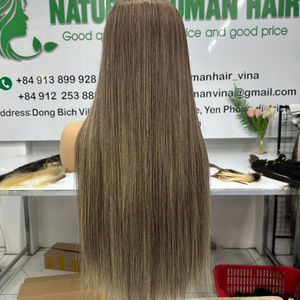 Perruques et extensions de cheveux vierges brutes alignées sur les cuticules Perruques humaines vietnamiennes Perruque de cheveux humains Silky Wave Original Lace - Product Image 4