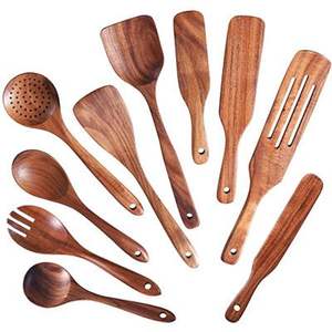 Ensemble d'ustensiles de cuisine en bois pour la cuisine |   Fait à la main |   Vente en gros directe d'usine - Product Image 2