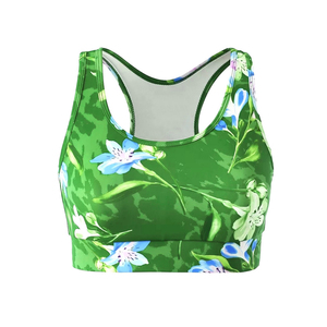 Sujetador Deportivo Sublimado de Talla Grande con Soporte Medio, Cómodo, Transpirable y Elegante para Entrenamiento en el Gimnasio y Uso Diario, Spandex/Poliéster - Product Image 1