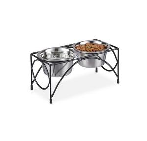 Bols d'eau et de nourriture pour chien de conception merveilleuse en bols de nourriture pour chien en acier avec support en fer à un prix abordable - Product Image 1