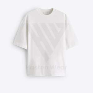 เสื้อยืดคอกลมทรงหลวมของผู้ชายผ้าฝ้าย100% สำหรับโลโก้แบบกำหนดเองเสื้อยืดแห้งเร็วเป็นมิตรกับสิ่งแวดล้อมแบบเป็นมิตรกับสิ่งแวดล้อมกำหนดสีเอง - Product Image 4