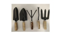 Kit de herramientas de jardín duradero de alta calidad, herramientas de jardinería, diseño de mango de madera para el hogar, Mini herramientas de jardín para plantas con lata de agua