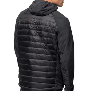 Factory Hot Selling Lightweight Warm Waterproof Windproof Puffer Jacket Packable Winter <b>Padded</b> <b>Thermal</b> Hybrid Stand Collar 100% - Product Image 2