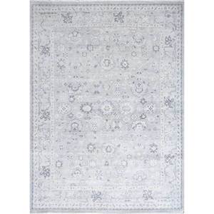 Erbe <b>Boho</b> Floral Wool <b>Rug</b> Hand Knotted Grey Black Flat Weave Technique for Home Decor 9x12 Rectangle Jute <b>Rug</b> Model Lnlp-04 - Product Image 1