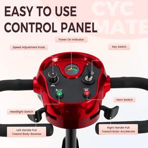 Scooter de mobilité à 4 roues pour adultes et personnes âgées, autonomie de 15 miles, 6 mph, capacité de 300 livres, design pliable et compact - Product Image 5