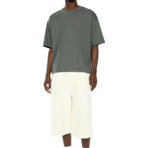 T-shirts pour hommes en polyester/coton de haute qualité, sublimation, personnalisables, coupe régulière, séchage rapide, anti-froissement, respirant, vierge - Product Image 1