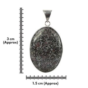 Pendentif en agate naturelle de forme ovale à la mode avec rubis Fuschite cristal pierre Reiki guérison Quartz médaillon cadeau pour hommes femmes filles - Product Image 3