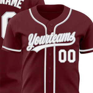 Maillots de baseball entièrement personnalisables avec logos d'équipe personnalisés, noms et numéros de joueurs disponibles dans plusieurs styles et coupes - Product Image 6
