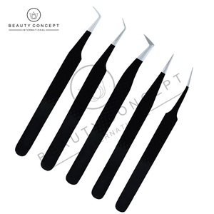Pinzas para Pestañas y Volumen, Herramienta de Belleza de Precisión Reutilizable para Extensión de Pestañas Profesional y Aplicación de Maquillaje - Product Image 2