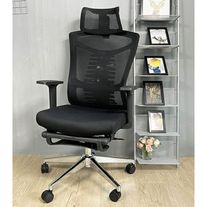 GAK823 Ergonomic Reclining Office Chair <b>Adjustable</b> Headrest <b>Footrest</b> Contemporary Design for Home Office Hospital Aluminium - Product Image 3