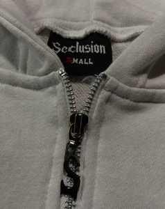 Vente en gros personnalisé 100% coton polaire fermeture éclair poche à capuche écologique respirant sérigraphie unisexe hiver Streetwear - Product Image 6