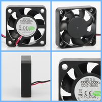 Ventilateur axial DC CoolCox 40 mm, refroidisseur d'air électrique, roulement à billes pour amplificateur de voiture, rack mobile, diffuseur d'arômes - OEM Greenhouse