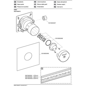 Keuco ตัวฐานสำหรับ ixmo เครื่องผสมแบบก้านเดี่ยวอุปกรณ์อาบน้ำและห้องน้ำ - Product Image 4
