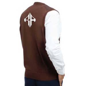 ATLANTIC-Jersey de punto sin mangas para hombre, suéter de punto con cuello en V transpirable, de invierno - Product Image 3