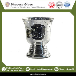 Beautiful Glass Vase Antique <b>Mirror</b> Glass Urn Vase Crafted with Thick Glass for Home Decor - Product Image 2