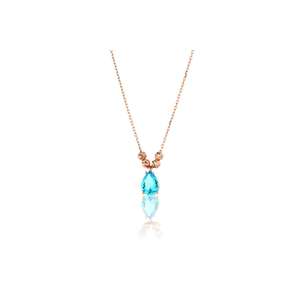 Collier à pendentif en zircon en argent sterling 925 pour femme élégante ALK1542 Design éblouissant fabriqué en Turquie - Product Image 2