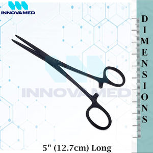 ชุดเครื่องมือผ่าตัดด้วยตนเองอเนกประสงค์สแตนเลสสีดำคีมล็อกห้ามเลือดยุงรองรับออนไลน์นำมาใช้ใหม่ได้ - Product Image 6