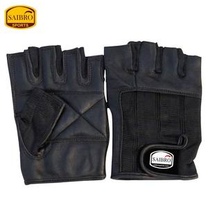 Custom Durable Half-Finger Leather Unisex Gym Workout Gloves for Sports Bodybuilding Training Fitness <b>Weight</b> <b>Lifting</b> - Product Image 2