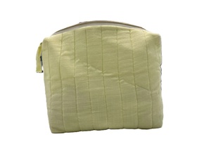 Bolsa de Cosméticos Personalizable de Alta Calidad para Mujer, de Pana y Muselina, con Cierre de Cremallera, Diseño Moderno, Estampado Satinado, India - Product Image 2