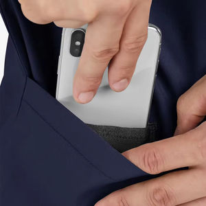 เสื้อสครับสำหรับโรงพยาบาลเสื้อแขนสั้นสำหรับผู้ชายเสื้อสครับทางการแพทย์ผ้าเจอร์ซีย์มีน้ำหนักเบา - Product Image 6