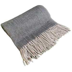 Manta con patrón de espiga de tamaño King de alta calidad, tiro tejido con diamantes de carbón a precio competitivo - Product Image 3