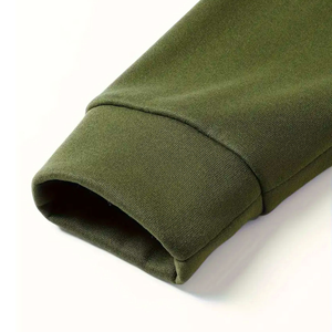 Sweats à capuche et sweatshirts surdimensionnés sport avec fermeture éclair en coton et polyester bicolore avec logo personnalisé pour hommes - Product Image 3