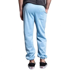 Mens 100% Cotton Mid Waist <b>Drawstring</b> Jogger Pants with Pocket Chenille Embroidery logo Cotton Polyester Loose Fit <b>Trousers</b> - Product Image 3