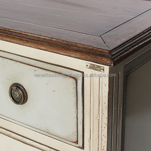 7207 Series <b>Dressing</b> <b>Table</b> Made Of Mahogany Wood Elegant Design With Glass Mirror And 5 Drawers Sold At Wholesale Price - Product Image 5