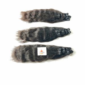 Extensiones de cabello humano sin procesamiento químico, estilos ondulados y rectos alineados con cutícula Virgen del templo indio al por mayor - Product Image 5