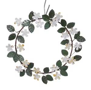 Guirnalda de diseño abstracto moderno Diseño de hoja de oro Decoración Guirnalda de metal Decoración del festival Guirnaldas Adornos de Navidad - Product Image 4