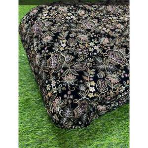 Telas foux Georgette telas bordadas uso de trabajo lahenga Sherwani novio Sherwani boda lahenga choli telas - Product Image 2