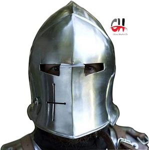 Calvin Handicrafts "Casco de Barbuta | Armadura de casco de Caballero de batalla vikingo | Casco de barbuta con visera medieval para Cosplay | Usable - Product Image 5