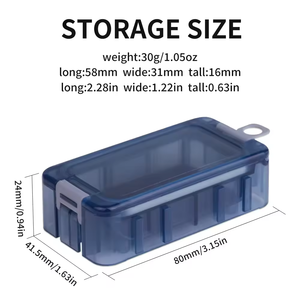 Caja <span class=keywords><strong>de</strong></span> Pesca Magnética Portátil Mini <span class=keywords><strong>de</strong></span> Plástico ABS, Caja <span class=keywords><strong>de</strong></span> Almacenamiento <span class=keywords><strong>de</strong></span> Señuelos Artificiales para Anzuelos y Accesorios <span class=keywords><strong>de</strong></span> Pesca - Product Image 6
